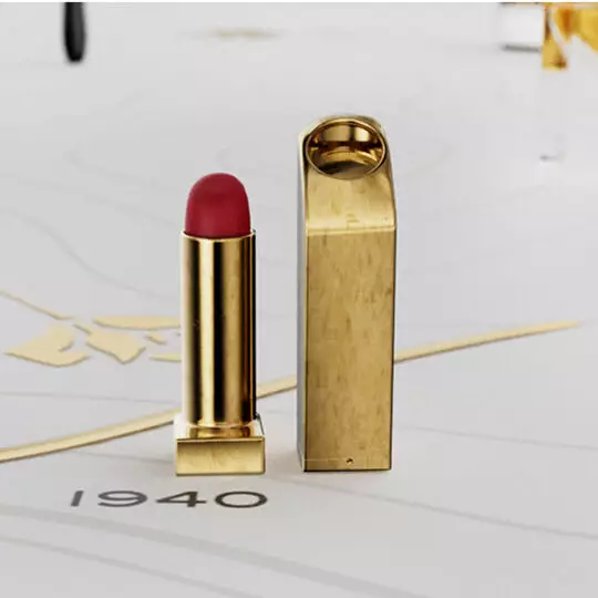 原创兰蔻 L’Absolu Rouge(菁纯玫瑰唇膏)灵感源自 1940,奢华的象征