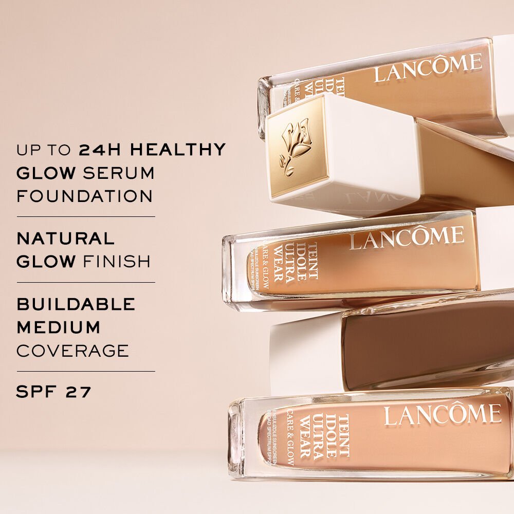 Teint Idole Ultra Wear Care & Glow Serum Foundation(无痕舒适调理和亮泽肌肤精华粉底液)